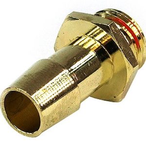 10mm (3/8) Fitting G1/4 With O-Ring (High-Flow) Gold Plated