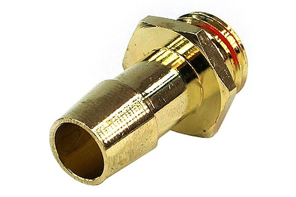 10mm (3/8) Fitting G1/4 With O-Ring (High-Flow) Gold Plated
