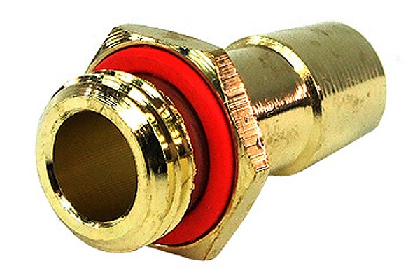 10mm (3/8) Fitting G1/4 With O-Ring (High-Flow) Gold Plated