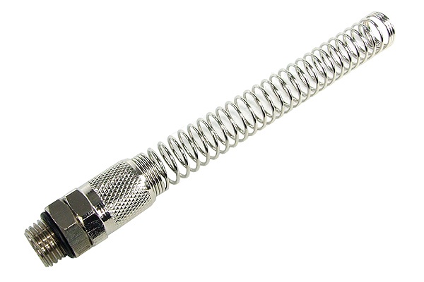 11/8mm (8x1,5mm) compression fitting G1/4 with anti-kinking spring