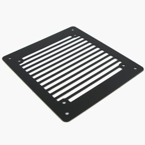 120mm Stripes Radiator Grill - Black