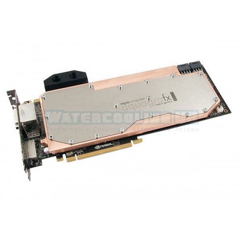 Aquacomputer GeForce GTX 590, 2x 1536 MB GDDR5, PCIe w/ fitted aquagraFX GTX 590