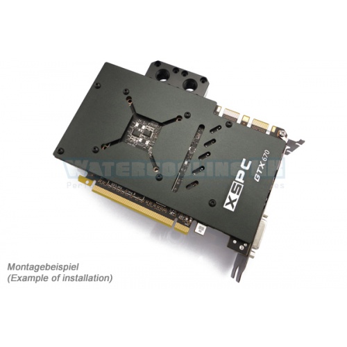 XSPC Razor GTX670 - Backplate