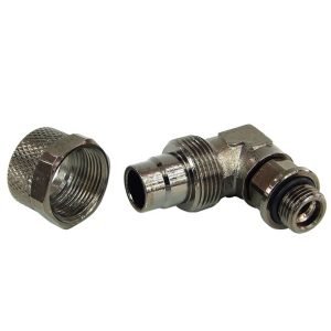 13/10mm (10x1.5mm) Compression Fitting 90- Rotary Outer Thread 1/8 - Black Nickel