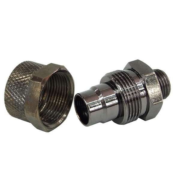13/10mm (10x1.5mm) Compression Fitting Outer Thread G1/8 - Black Nickel