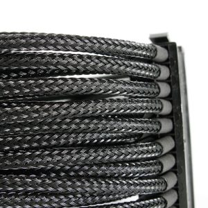 24Pin Cable Modders 50CM ATX, U-HD Braid Sleeved Extension, UV Red