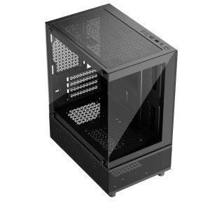 1st Player MIKU Mi2-A Micro ATX Case with with Panoramic Panel - Black