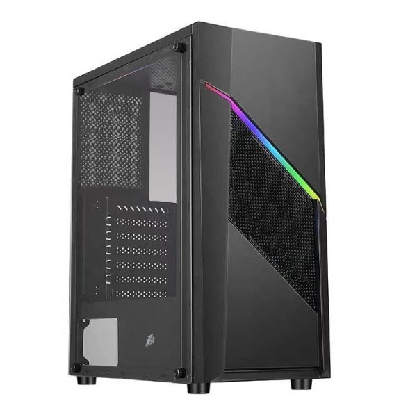 1st Player RB-2 Mid Tower Case with Tempered Glass Panel – Black