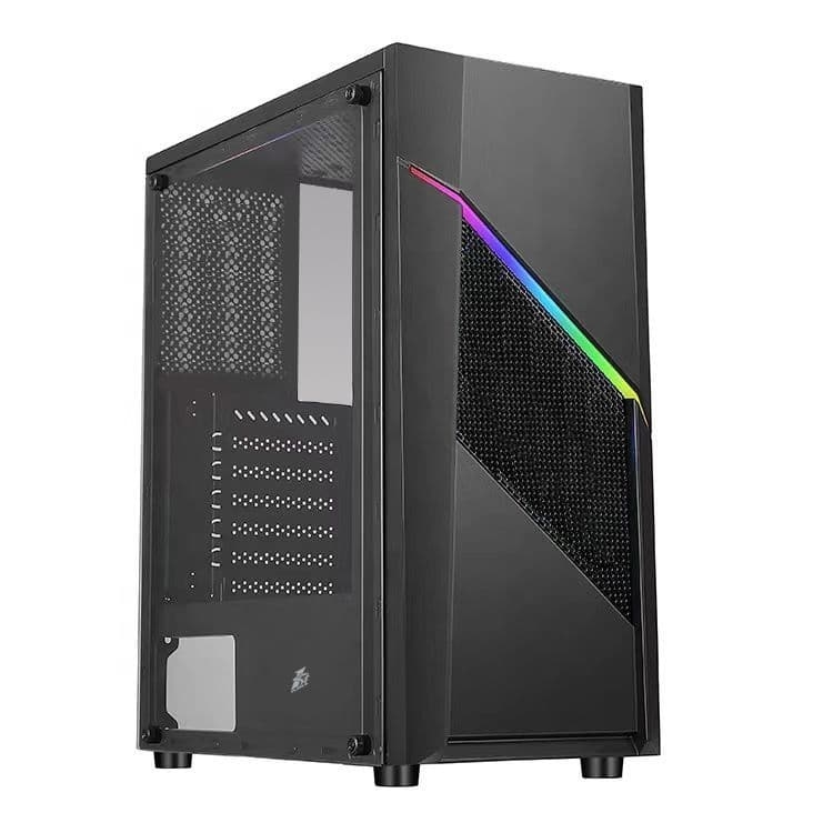 1st Player RB-2 Mid Tower Case with Tempered Glass Panel - Black