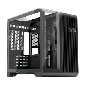 1st Player RT5 Micro ATX Tempered Glass Pannel Case - Black