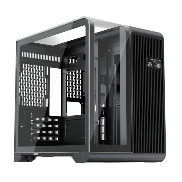 1st Player RT5 Micro ATX Tempered Glass Pannel Case – Black