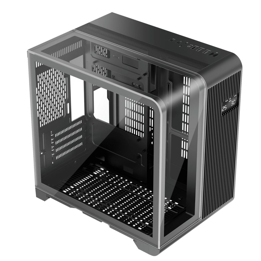 1st Player RT5 Micro ATX Tempered Glass Pannel Case - Black