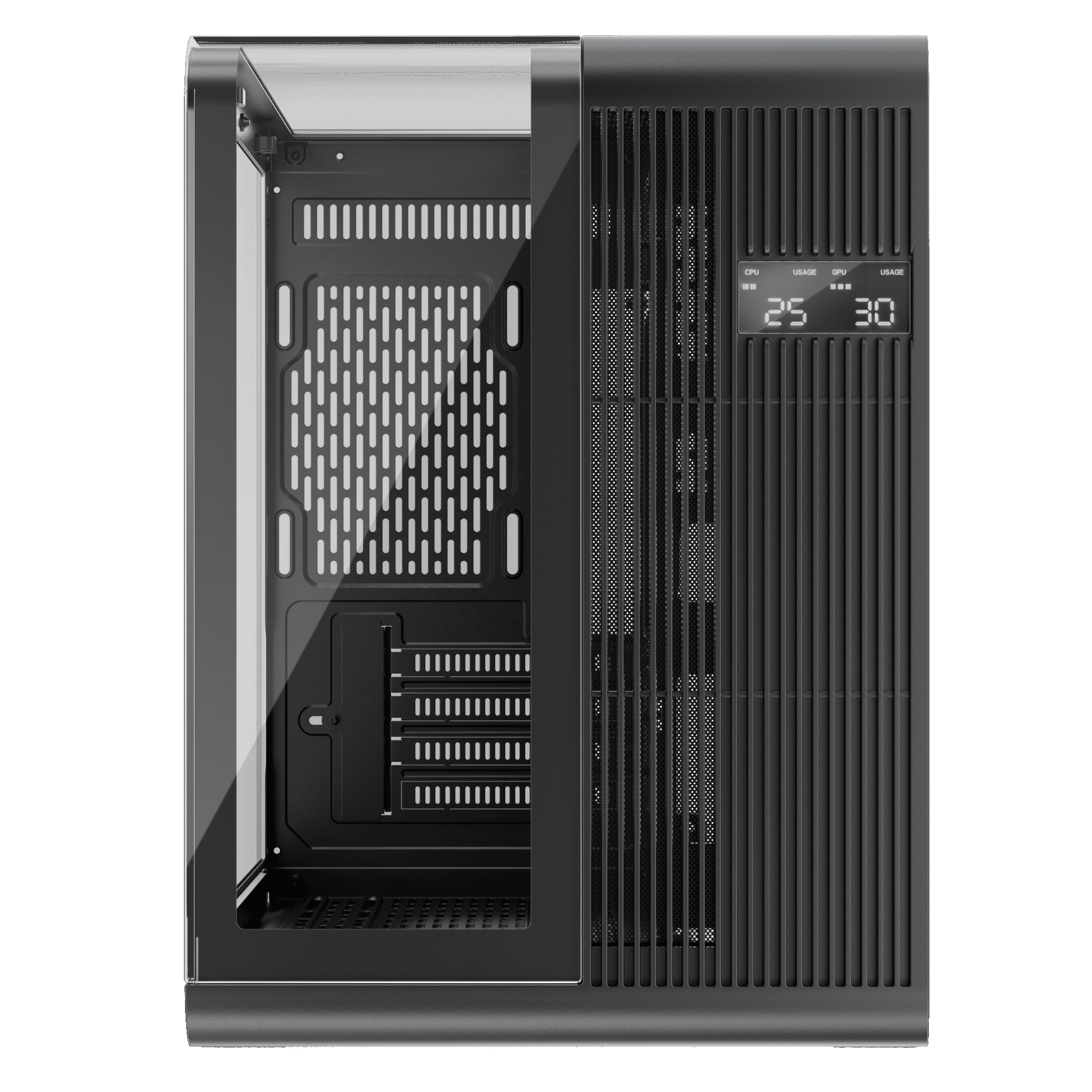 1st Player RT5 Micro ATX Tempered Glass Pannel Case - Black