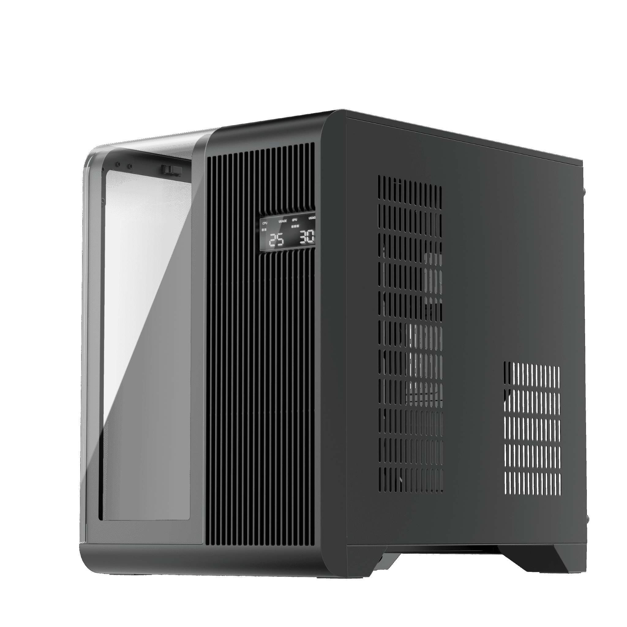 1st Player RT5 Micro ATX Tempered Glass Pannel Case - Black