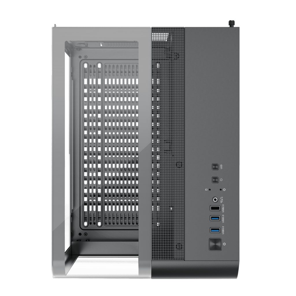 1st Player RT5 Micro ATX Tempered Glass Pannel Case - Black