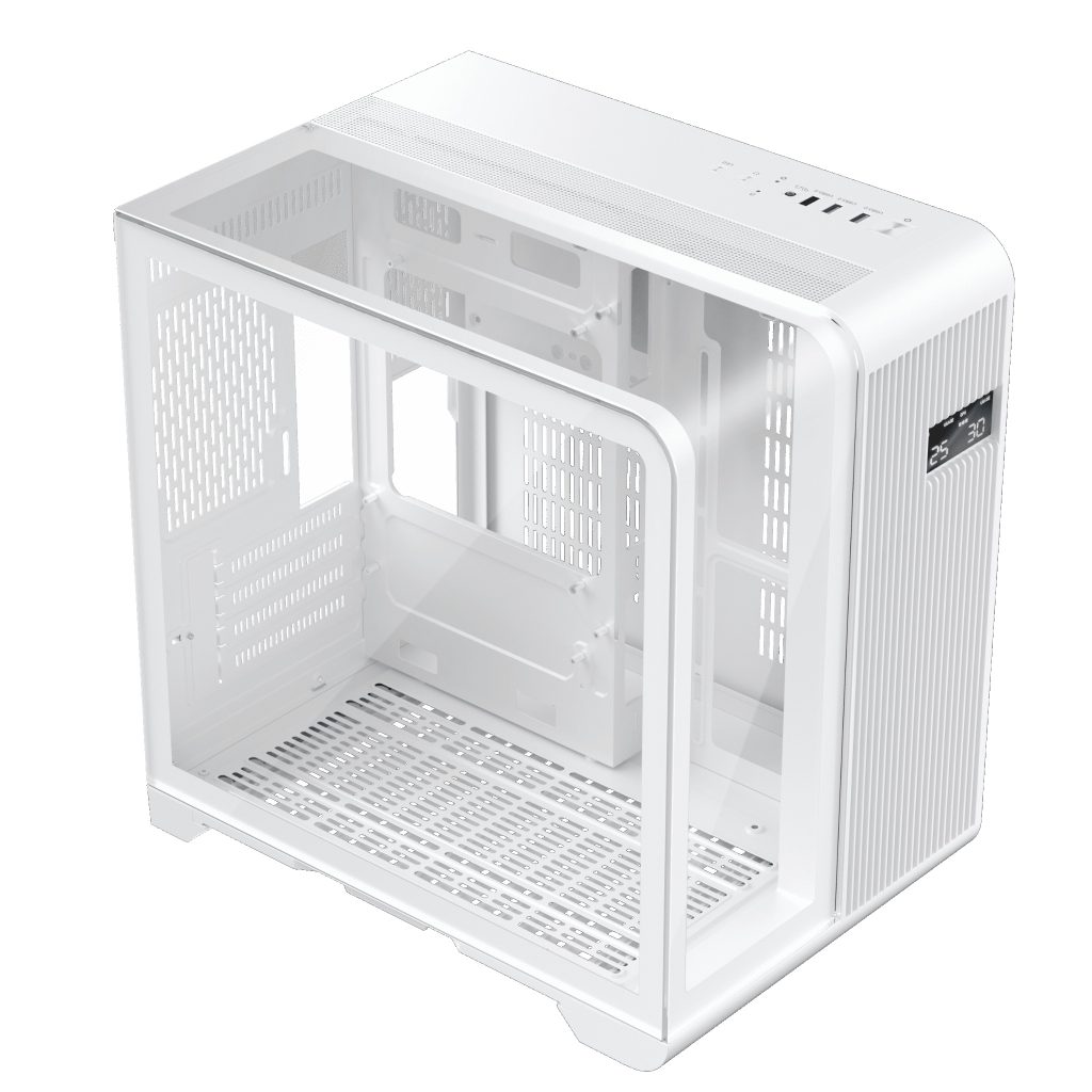 1st Player RT5 Micro ATX Tempered Glass Pannel Case - White