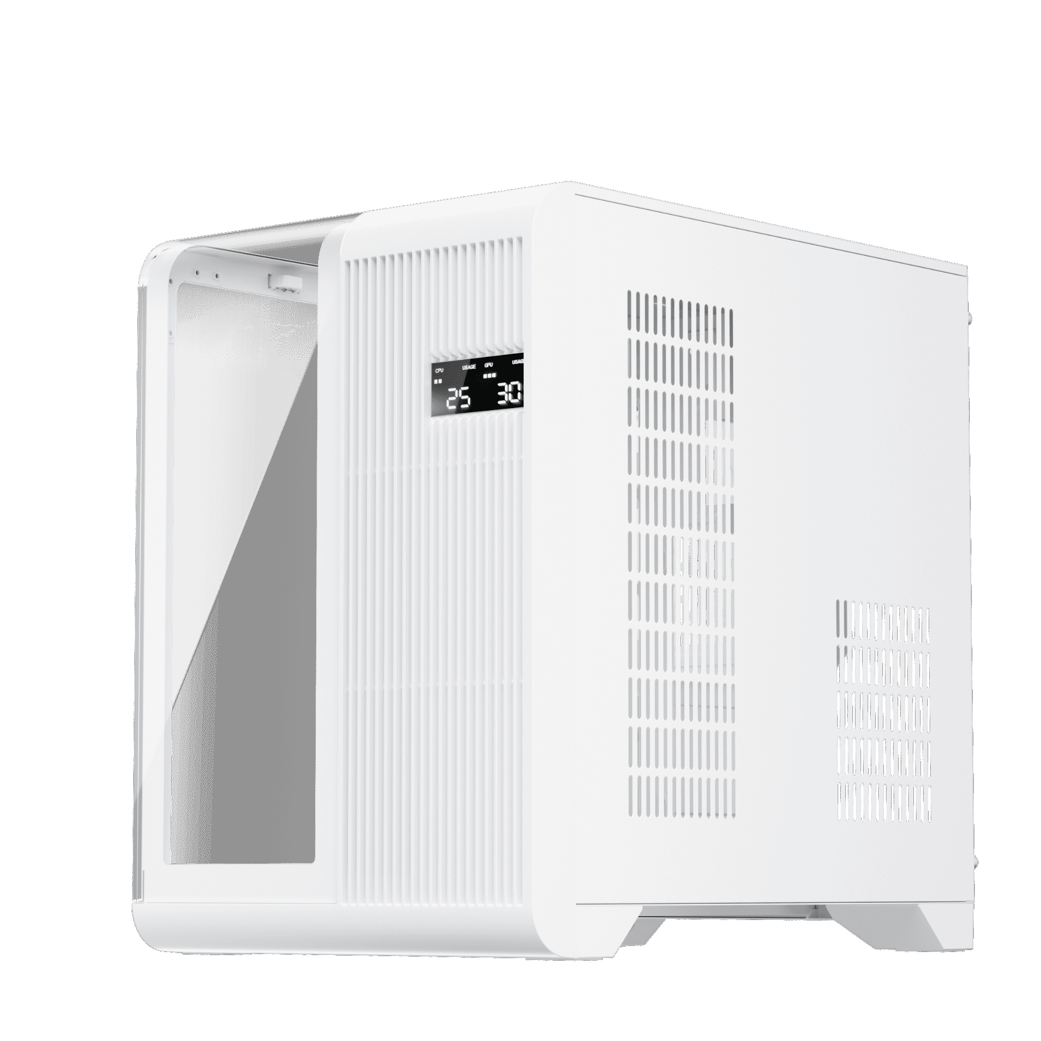 1st Player RT5 Micro ATX Tempered Glass Pannel Case - White