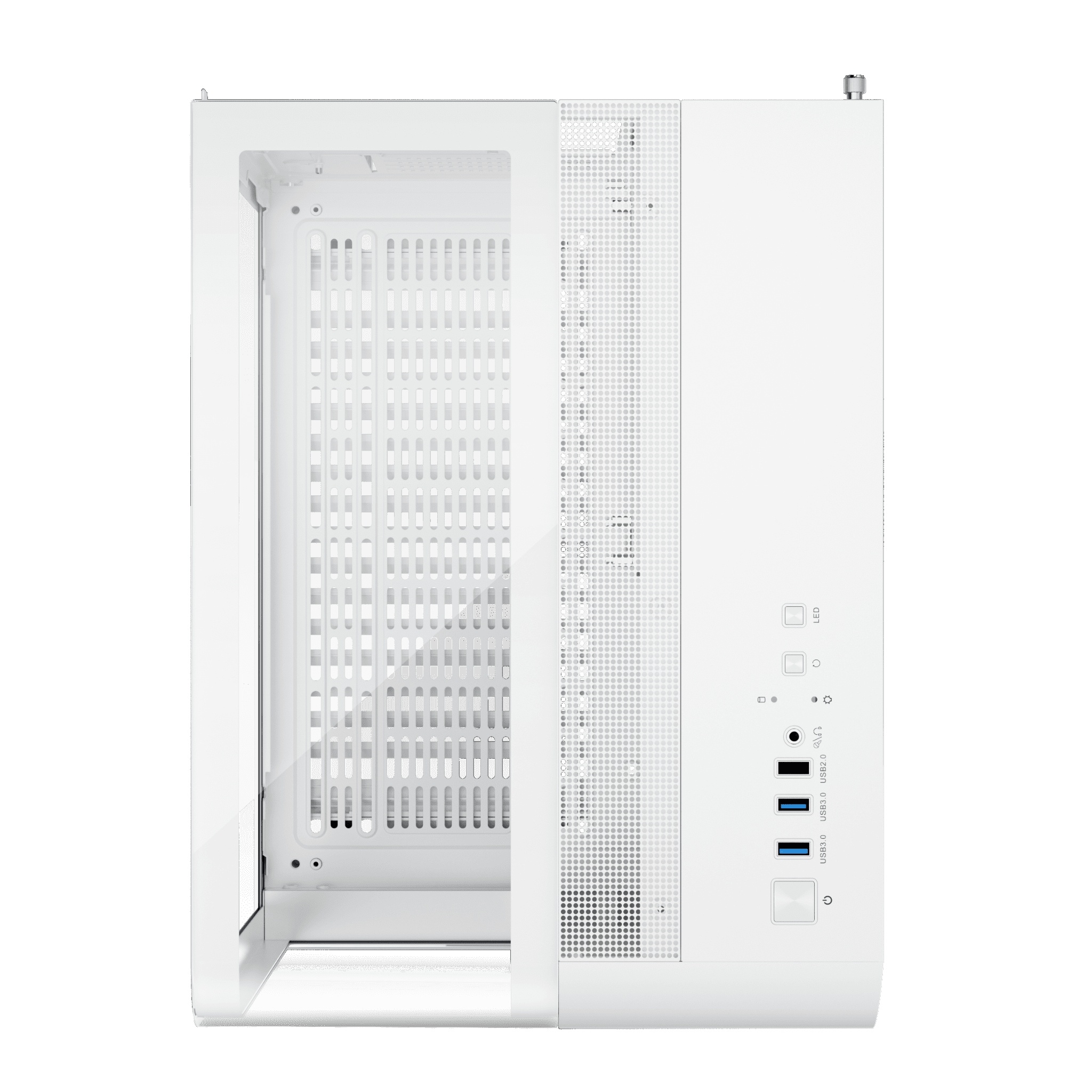 1st Player RT5 Micro ATX Tempered Glass Pannel Case - White