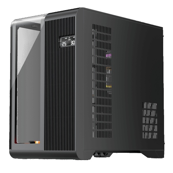 1st Player RT7 ATX Tempered Glass Panel Case with 4x RGB Fans - Black : image 4