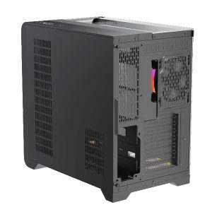 1st Player RT7 ATX Tempered Glass Panel Case with 4x RGB Fans - Black : image 5