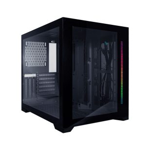 1st Player Steampunk SP7 Mid with Tempered Glass Panels - Black