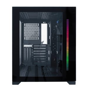1st Player Steampunk SP7 Mid with Tempered Glass Panels - Black