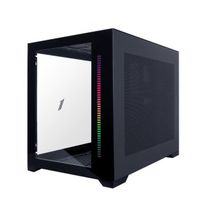 1st Player Steampunk SP7 Mid with Tempered Glass Panels - Black