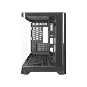 1st Player UV6 Micro ATX Case with U-Shaped Panoramic Panel - Black