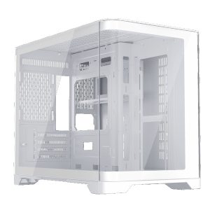 1st Player UV6 Micro ATX Case with U-Shaped Panoramic Panel - White : image 1