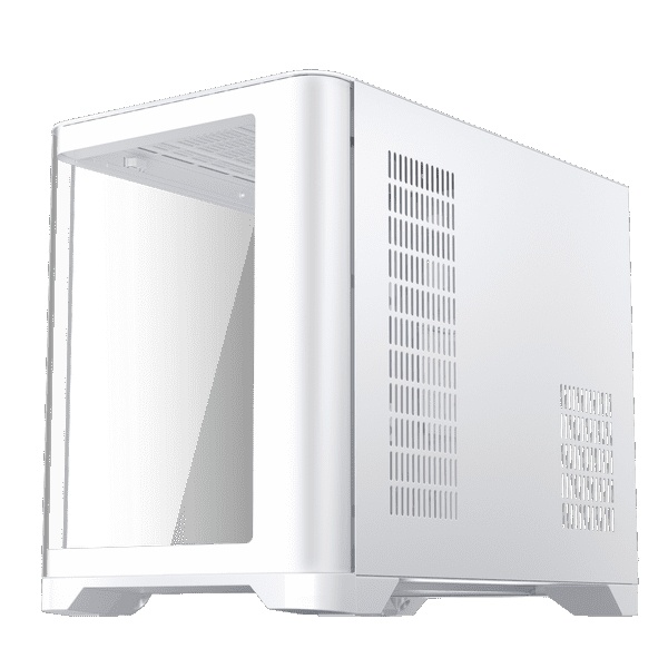 1st Player UV6 Micro ATX Case with U-Shaped Panoramic Panel - White : image 3