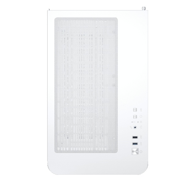 1st Player UV6 Micro ATX Case with U-Shaped Panoramic Panel - White : image 5