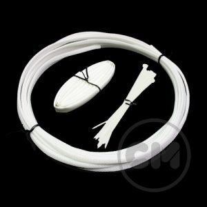 Frozen White Cable Modders (U-HD) High Density Braid Sleeving Kit - Medium