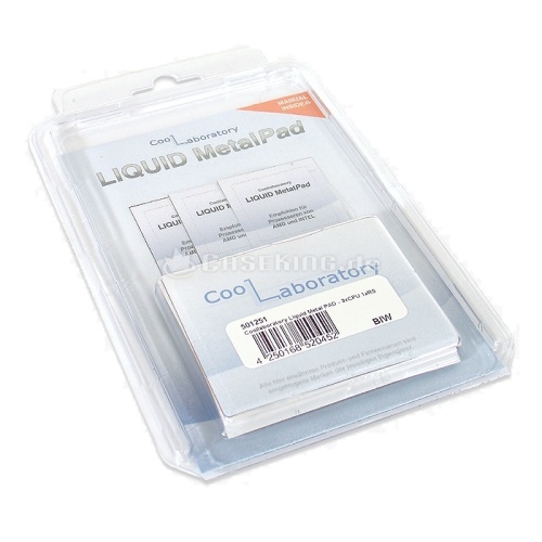 Coollaboratory Liquid MetalPad - 3x CPU + Cleaner
