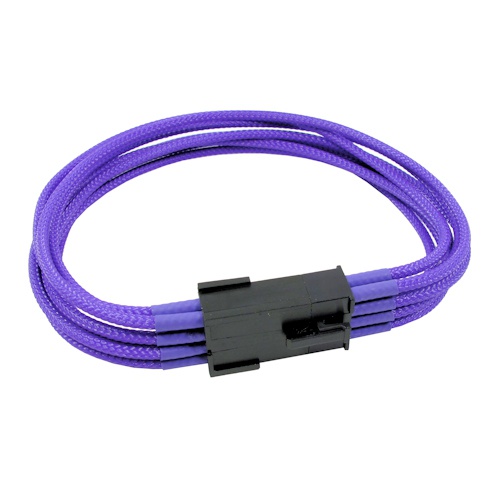 8Pin Cable Modders 30CM 12v EPS, U-HD Braid Sleeved Extension, UV Purple
