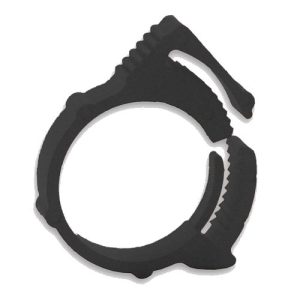 Black PVC Hose Clip 3/4