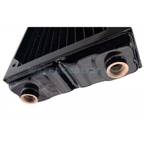 Koolance Radiator, 2x120mm 11-FPI Copper