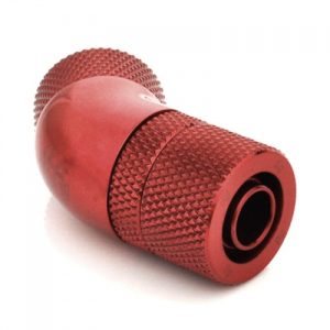 Bitspower Connection 45 degrees 1/4 on 11/8mm - Rotary, Blood Red