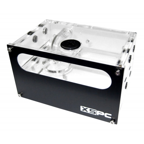 XSPC Acrylic Dual 5.25 Reservoir/Pump Combo with One 18w Laing DDC