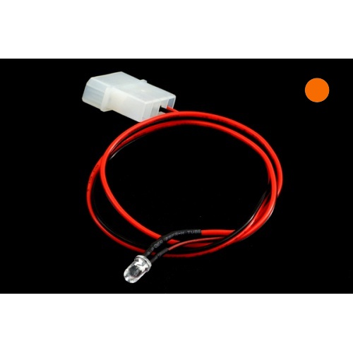 Pre-Wired Ultra Bright 5mm Single Orange LED