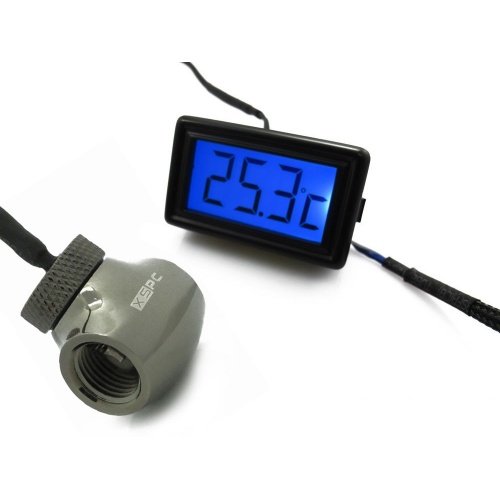 XSPC LCD Temperature Display (Blue) V3 + G1/4 Inline Sensor