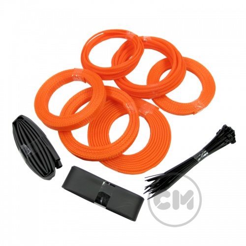 Orange Cable Modders (U-HD) High Density Braid Sleeving Kit - Small