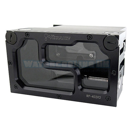 Koolance RP-402X2 Dual 5.25 Reservoir for 1-2 PMP-400/S and Laing DDC Pumps