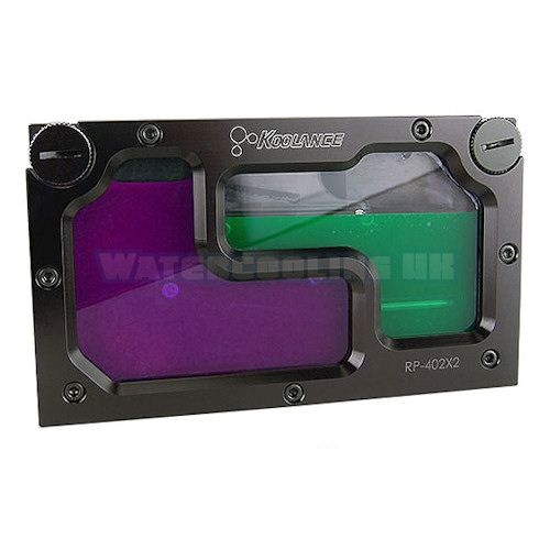 Koolance RP-402X2 Dual 5.25 Reservoir for 1-2 PMP-400/S and Laing DDC Pumps