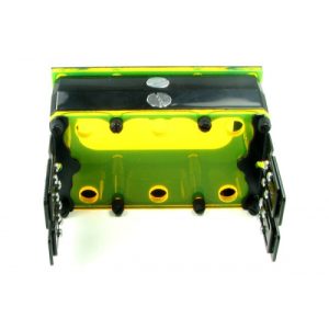 Primochill Myriad Dual Bay Reservoir 6 Port - UV Green / UV Green