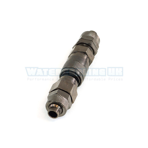 Airpressure Quick Coupling Kit 10/8mm With Bulkhead Fitting - Black Nickel