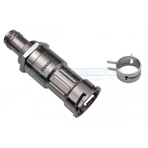 Koolance Quick Release Bulk Head 10mm Barb (3/8) Female (High Flow) - VL3N