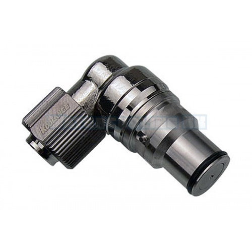 Koolance Quick Release 13/10mm (ID 3/8 OD 1/2) Male 90- (High Flow) - VL3N