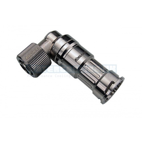 Koolance Quick Release 13/10mm (ID 3/8 OD 1/2) Female 90- (High Flow)-VL3N
