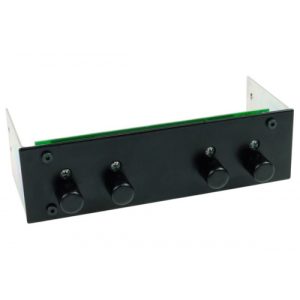 Phobya 4-Channel Fan Controller - Blue LED - Black