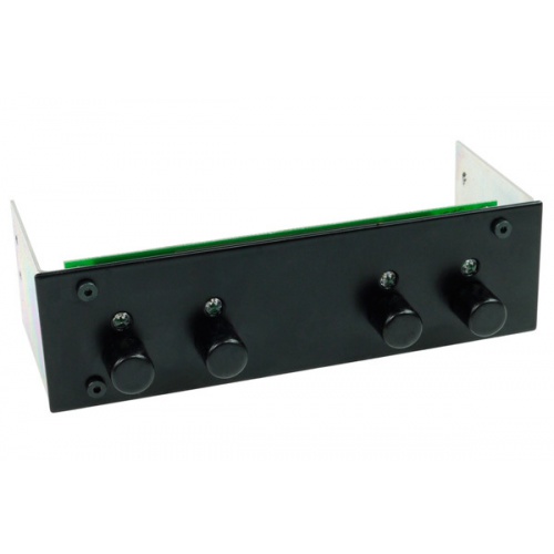 Phobya 4-Channel Fan Controller - Blue LED - Black